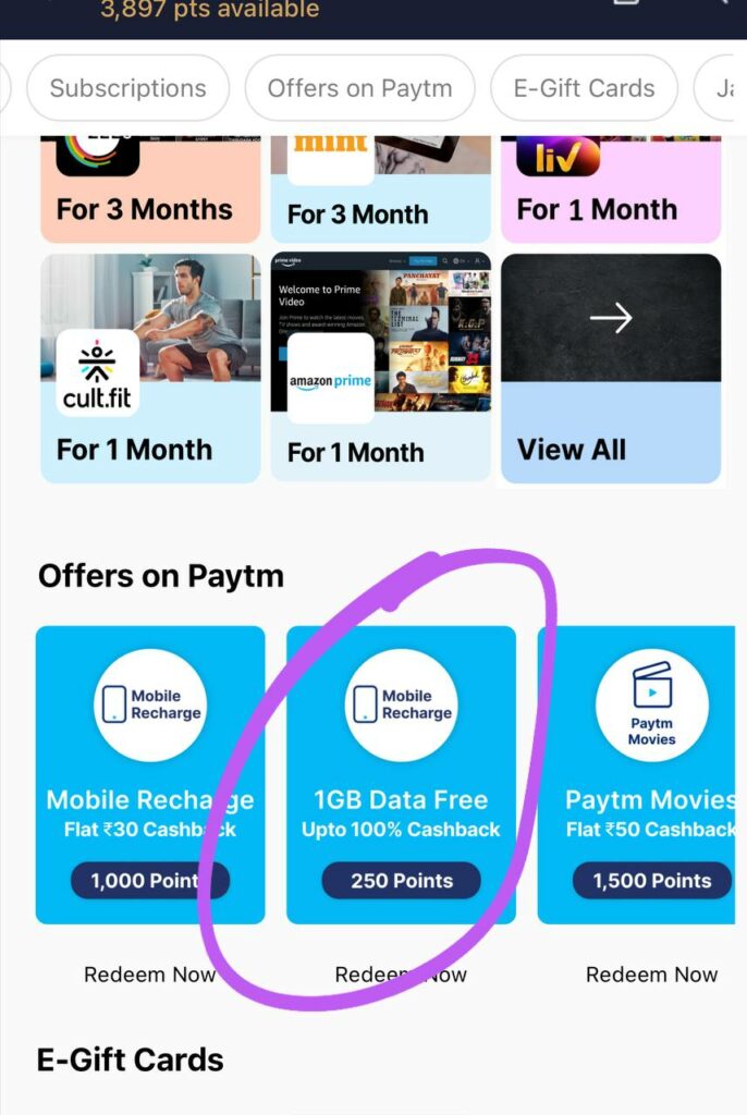 Paytm Free Data Loot – Get 1 GB Free Data In Jio, Airtel, Vi