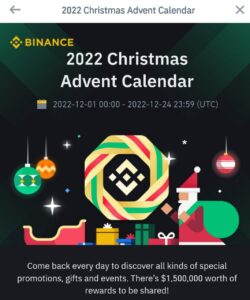Binance 2022 Christmas Advent Calendar