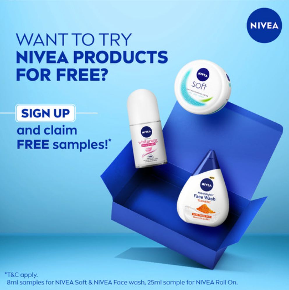 Pack of 3 Nivea Products for FREE