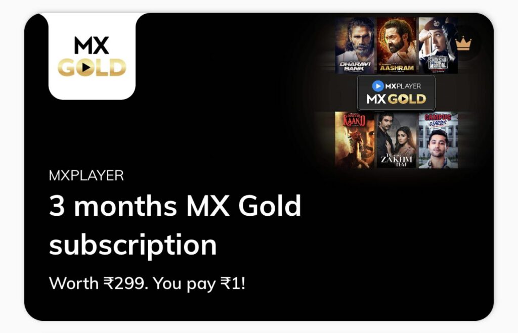 MX Gold Subscription Free with TimesPrime 
