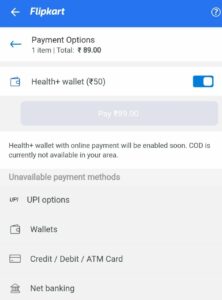 Flipkart Medicine Free Credits Offer