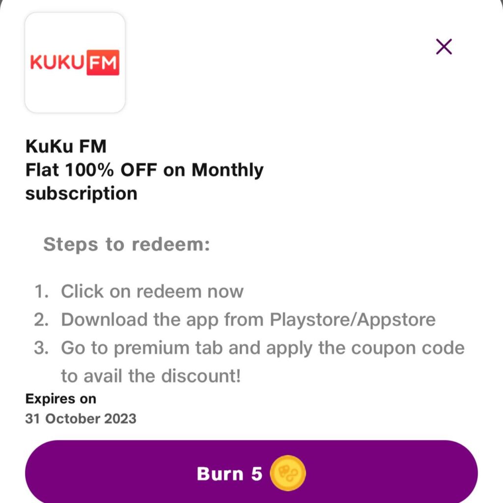 Kuku FM Premium Subscription for FREE