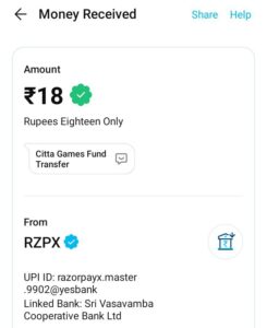 Citta Games App Referral Code