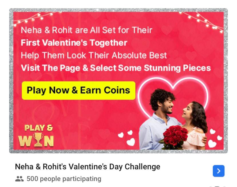 Flipkart valentine day challenge - Earn 10 Supercoins