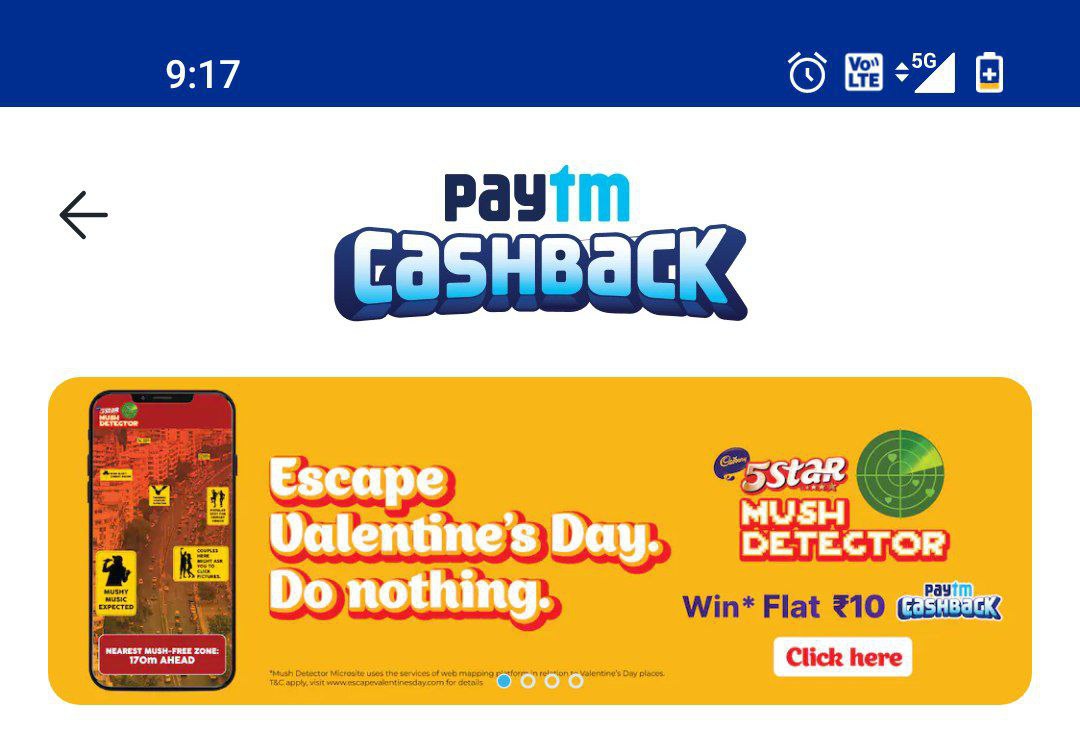 Instant ₹10 Free Paytm Cash | 5 Star Mush Detector