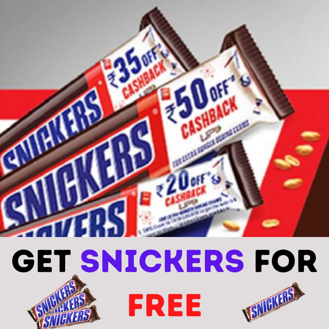 Snickers 100% Cashback Offer