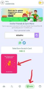 Gamewon App Referral Code