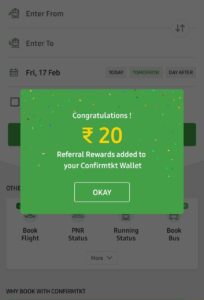 ConfirmTkt App Referral Code