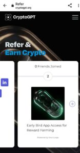 Crypto GPT Refer Earn GPT Tokens
