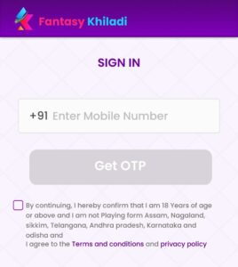 Fantasy Khiladi App Referral Code