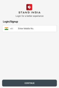 Stand India App Referral Code