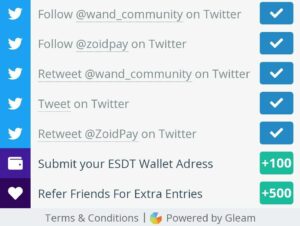 ZoidPay Wand Tokens Airdrop