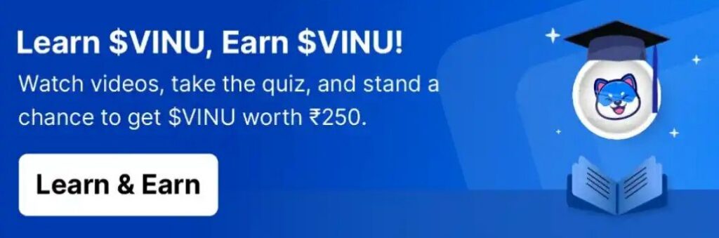 Win ₹250 VINU tokens Free