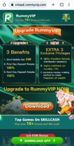 Rummy VIP App Refer Earn