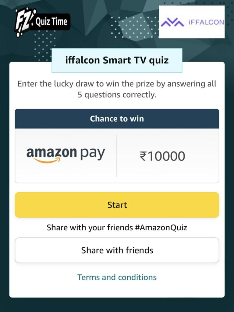 Amazon Iffalcon Smart TV Quiz Answers