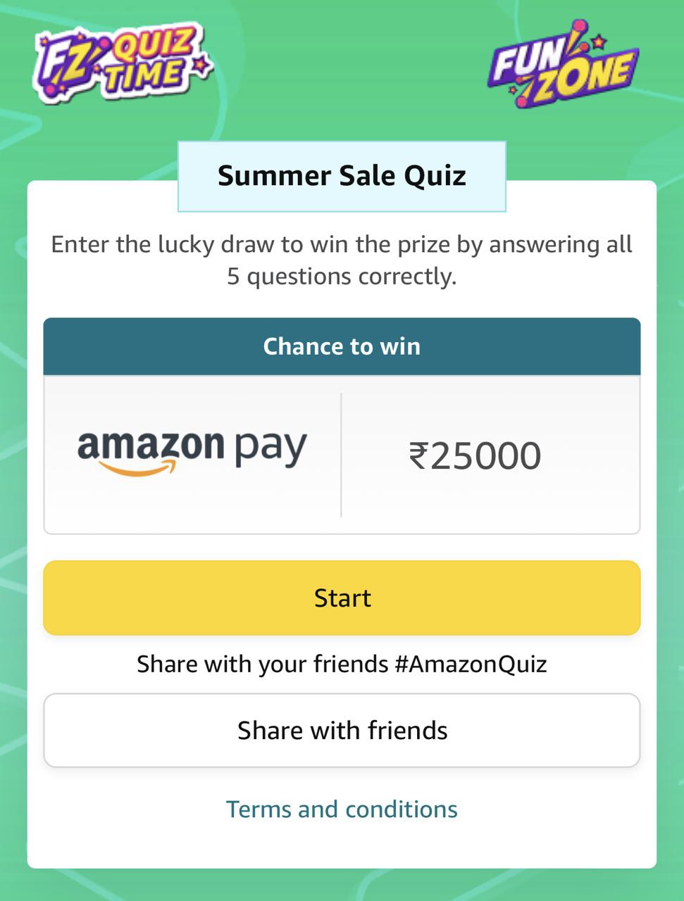 Amazon Summer Sale Quiz Answers
