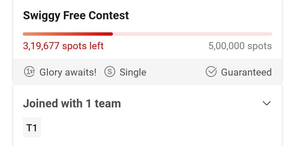 Swiggy Dream11 Free Contest