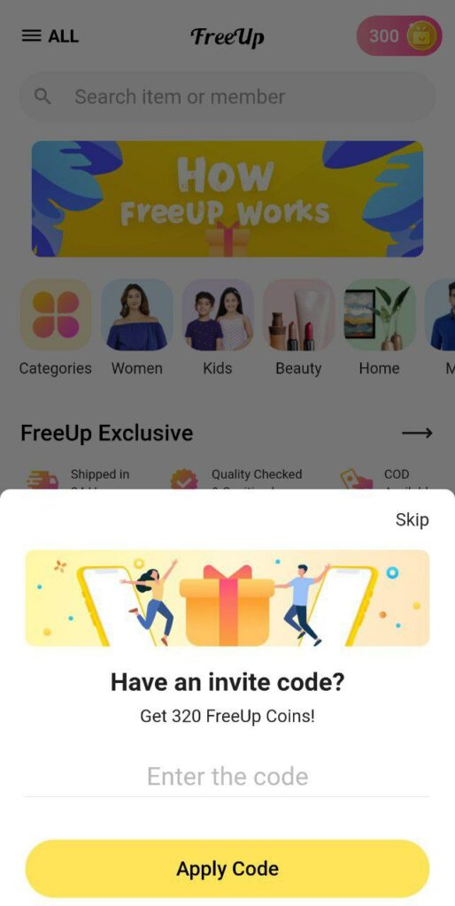FreeUp Referral Code