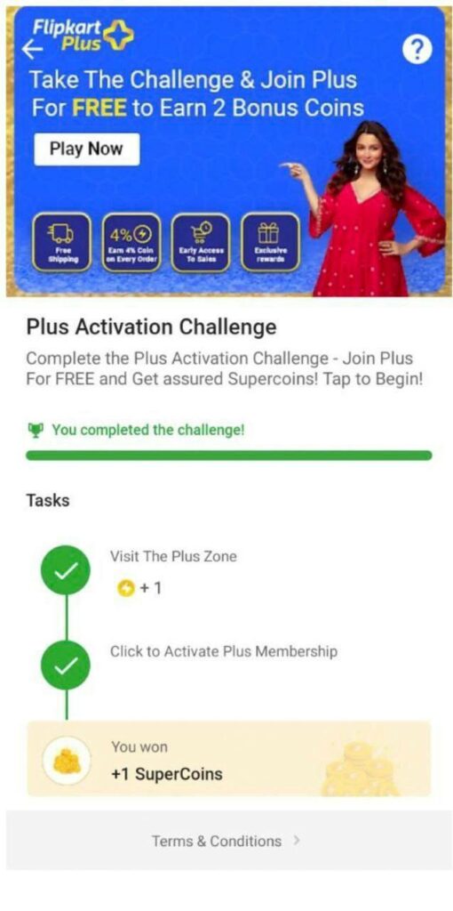 Free Flipkart Plus membership