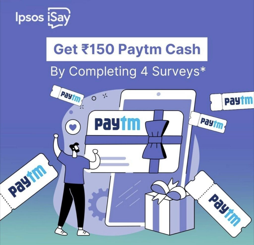 iSay Survey Free Paytm cash