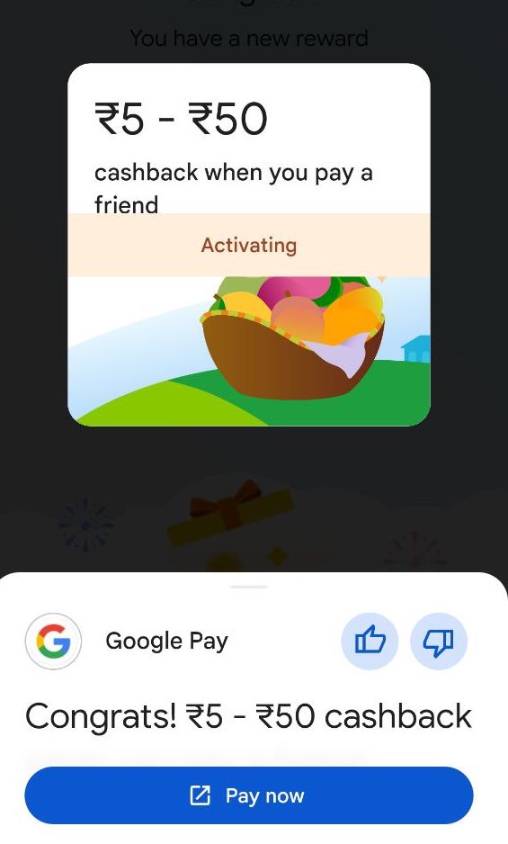 Google Pay Mango Offer : Help Friend & Claim ₹5 to ₹50 cashback