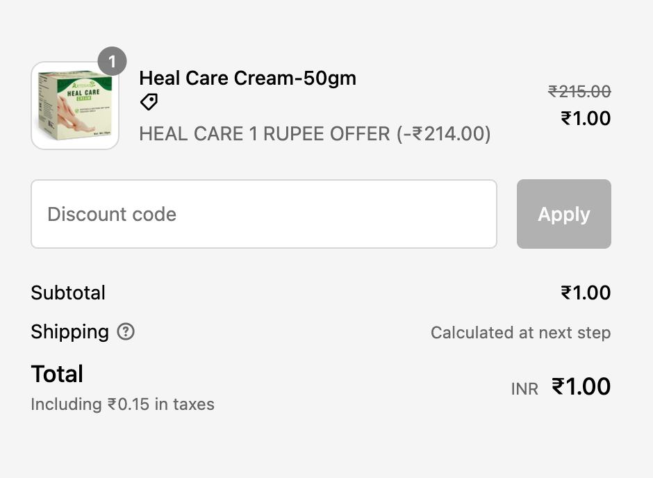 HIMBAL ₹1 Loot - Get Heal Care Cream-50gm Worth ₹215 in Just ₹1