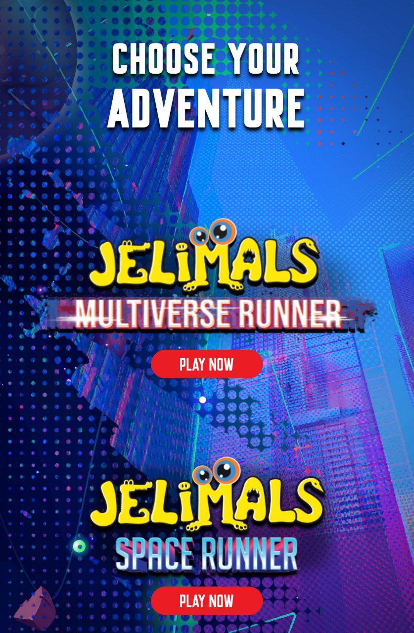 Jelimals Running Space Game Score High & Win Free Laser Shooter