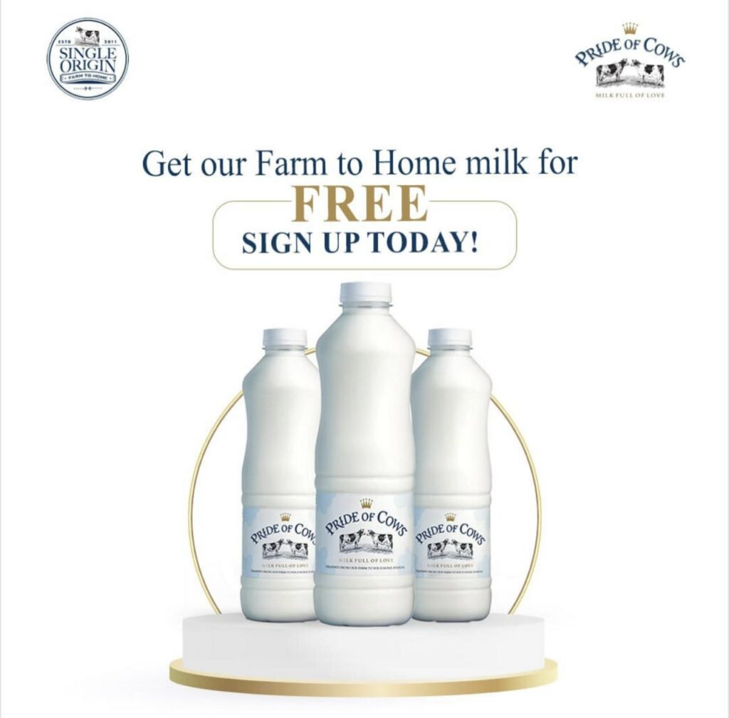 Get FREE Milk Sample From Prideofcows | Claim Now