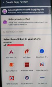 Bajaj Finserv Pay UPI Referral Code