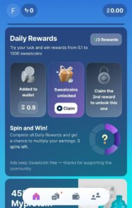 SweatCoin App Refer Earn Rewards