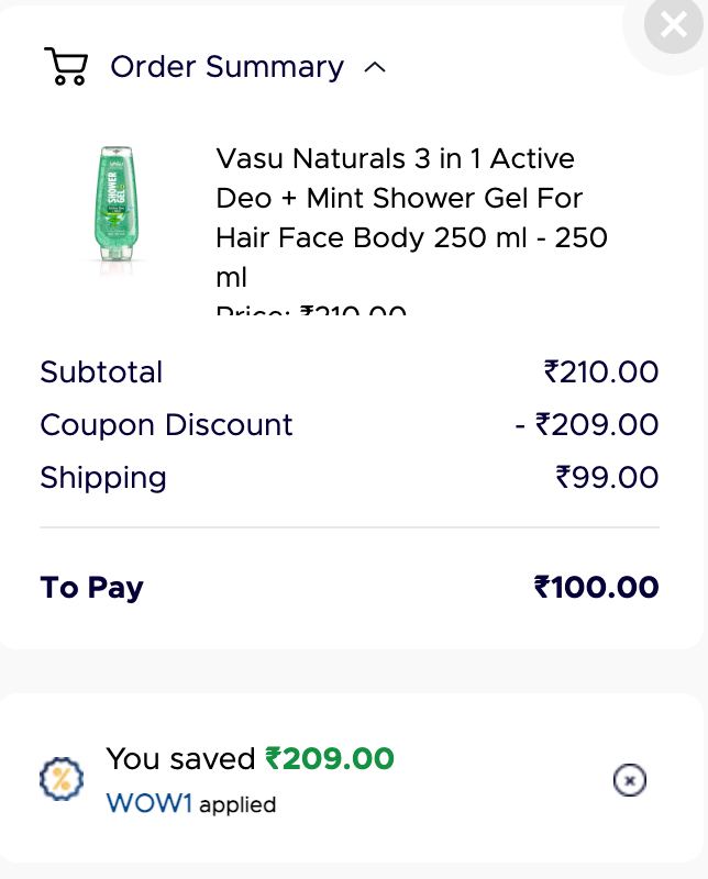 Vasu Free Sample In India offer