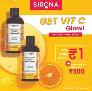 [FREE] SIRONA Vitamin C Body Wash Duo Worth ₹998 for FREE