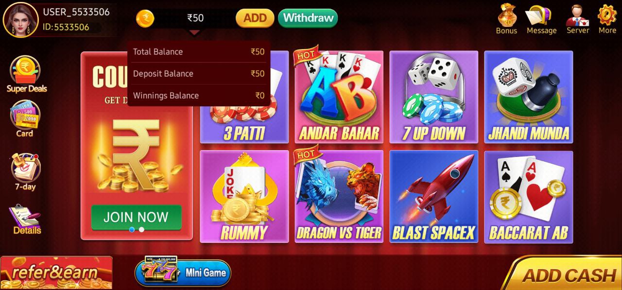 Download Teen Patti Real Apk