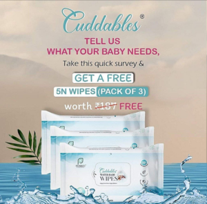 Cuddables – Get Water Baby Wipes For FREE