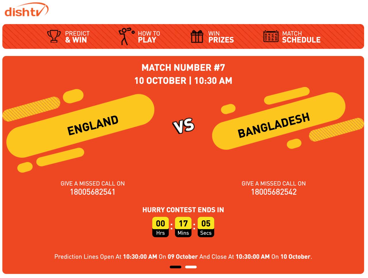 DishTV World Cup Predict & Win Contest - How to Play & Win