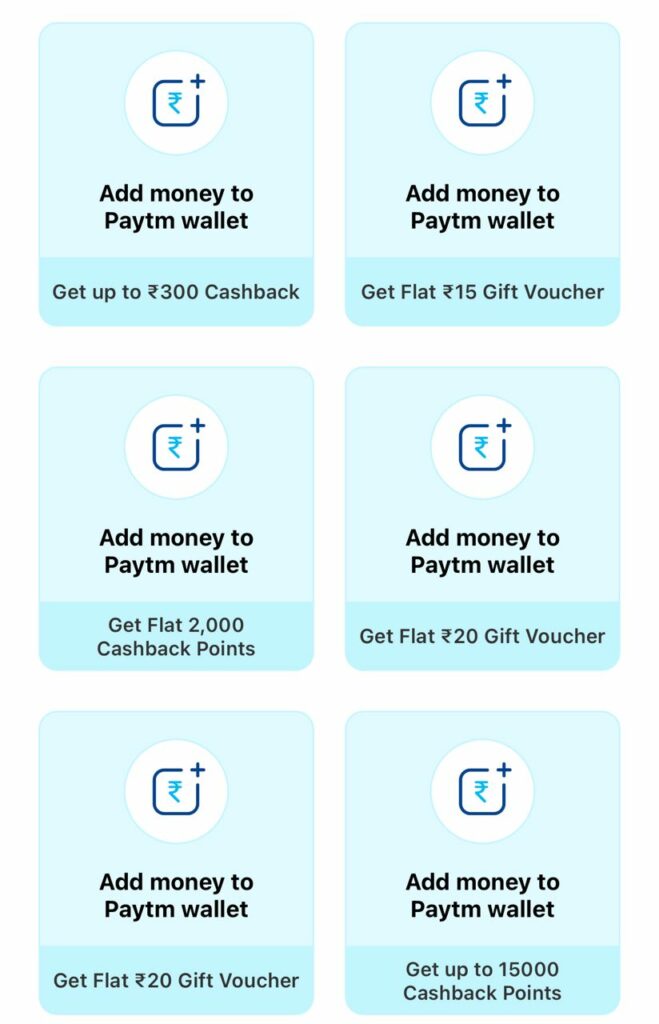 Paytm Add money offers of October 2023