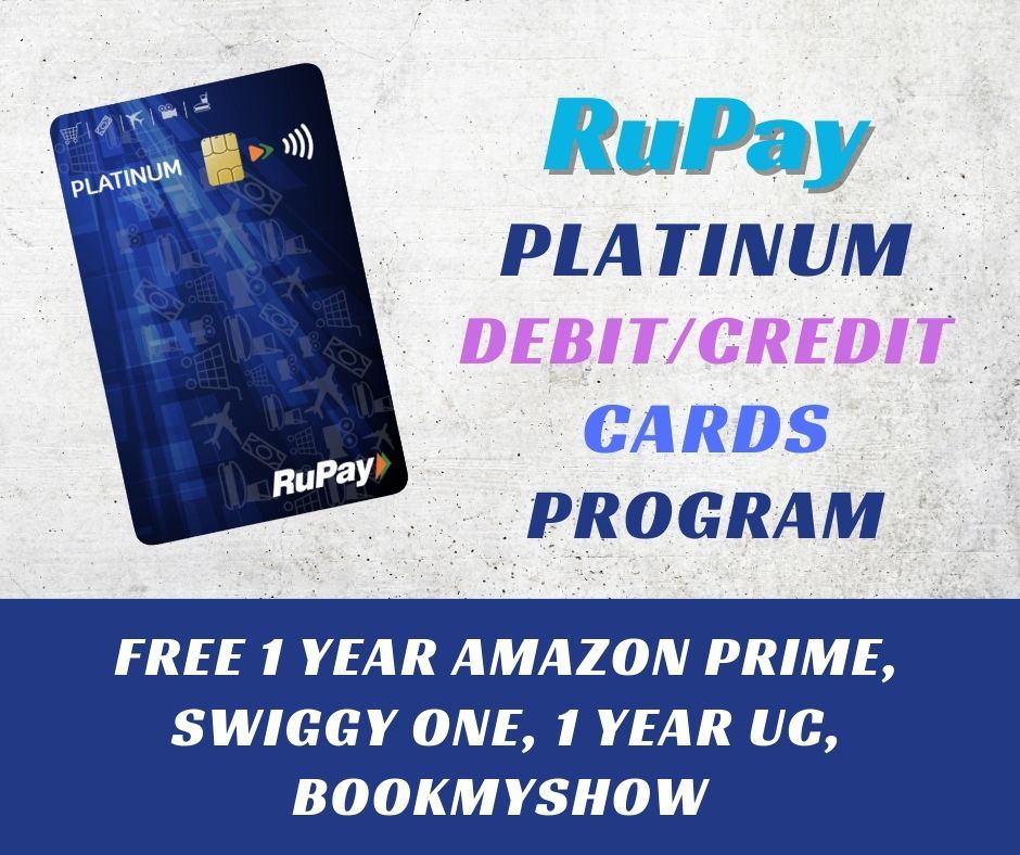 RuPay Platinum debit/credit card offers