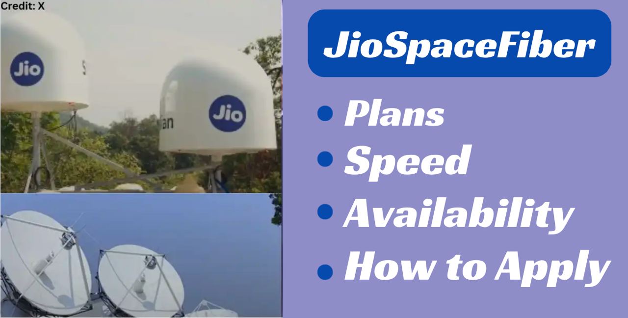 Jio Space Fiber : How to Apply , Price , Plans & Availability | Satellite internet