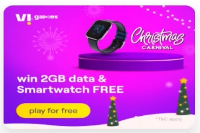 Vi App Christmas free data offer