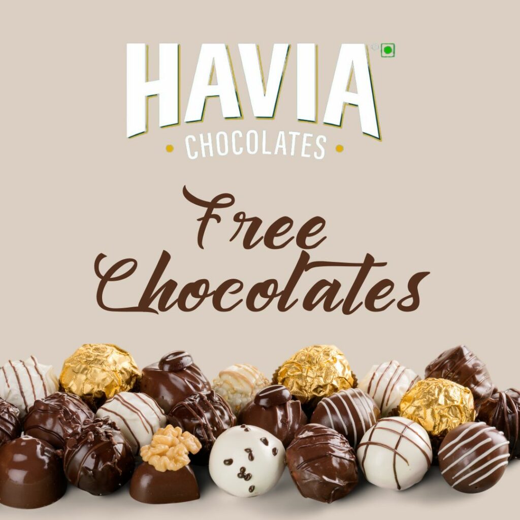 Havia Birthday free Chocolates offer