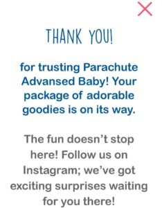 Baby Parachute Advanced Free Sample