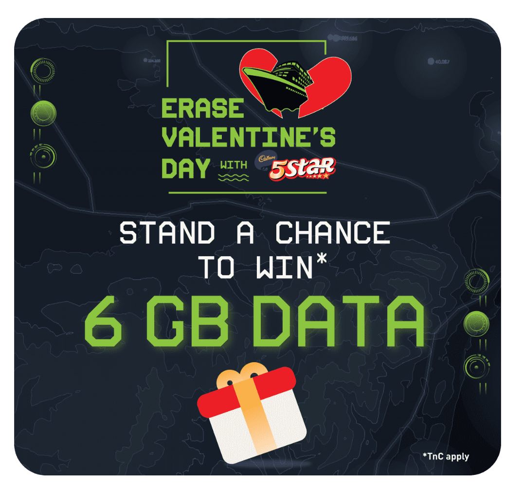 Win FREE 6 GB Jio Data + 100MB Jio Data From 5star Valentine's Contest