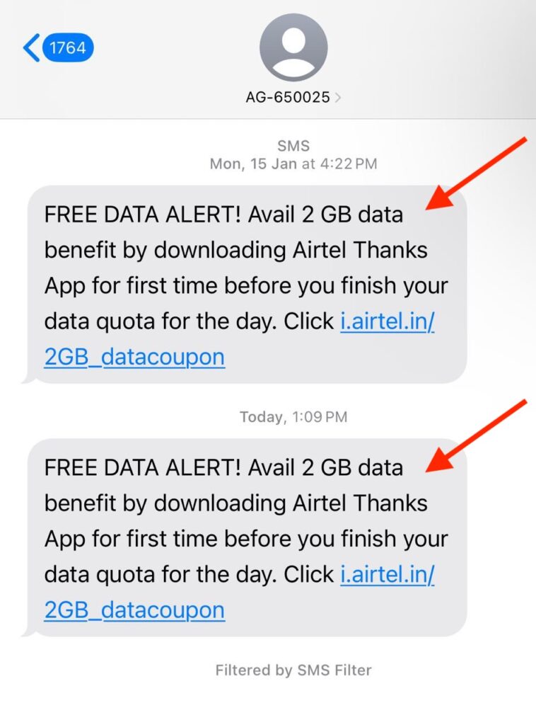 2GB FREE Airtel Data code on Downloading Airtel Thanks app
