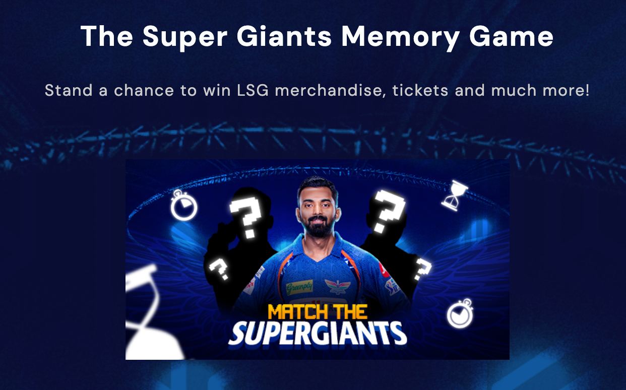 The Super Giants Memory Game