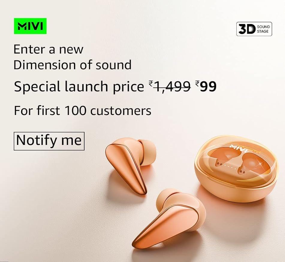 Mivi Duopods i7 ₹99 Flash sale