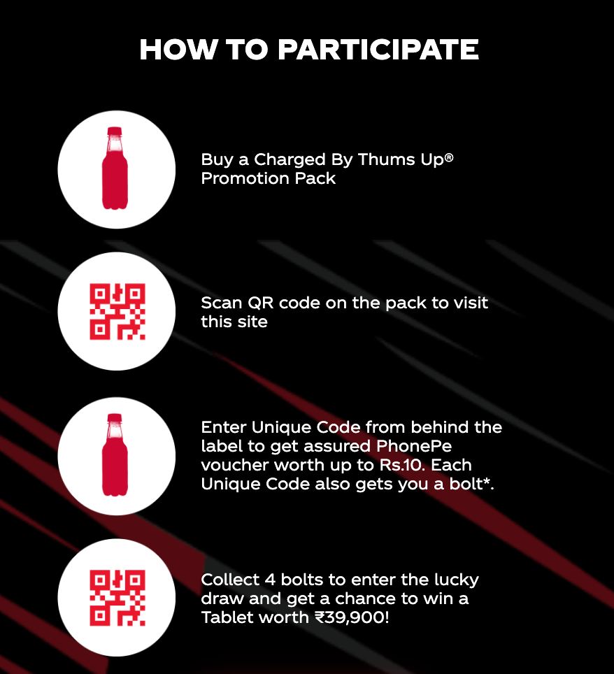 Charged by ThumsUp cashback Offer