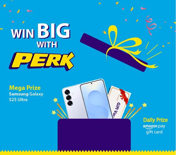 Cadbury Perk Plus Offer : Win ₹250 Amazon Voucher + S25 Ultra