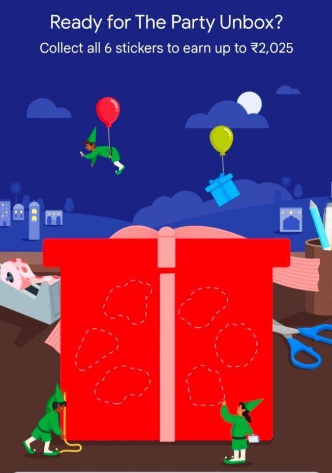 Google Pay The Party Unbox Offer