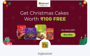 BigBasket Christmas Cakes Offer